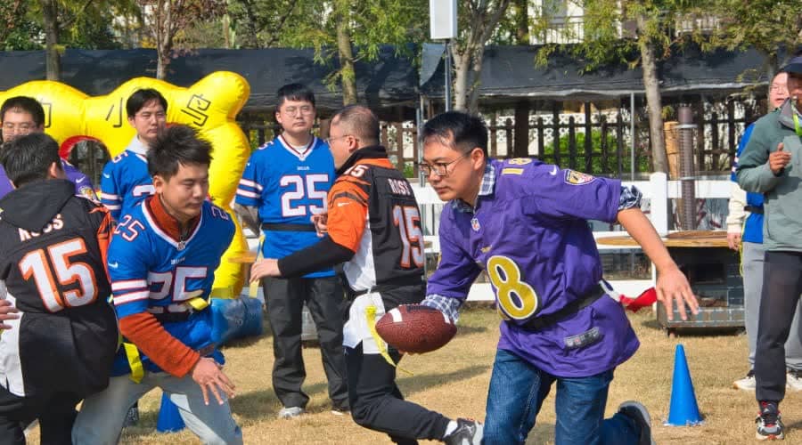 腰旗橄榄球团建行程安排示意