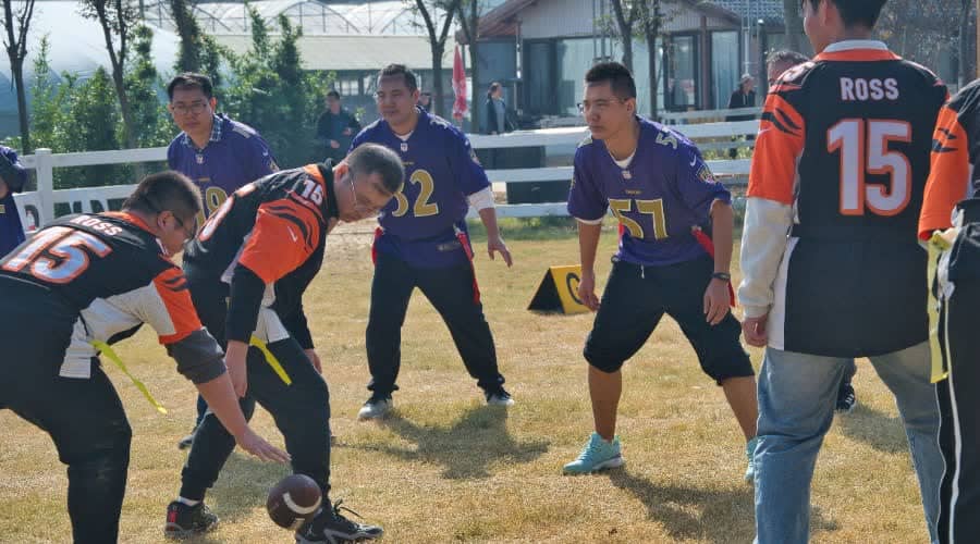 橄榄球团建课程收益示意