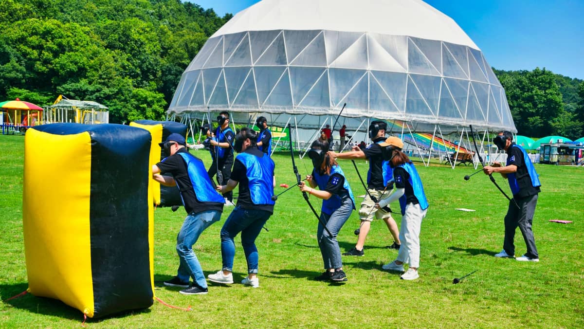 杭州德尔塔拓展｜攻防箭团队对抗