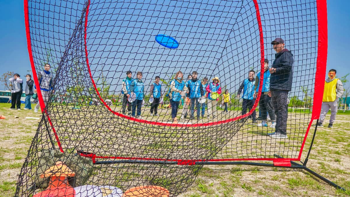 杭州德尔塔拓展｜飞盘入网