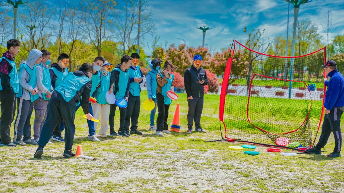 杭州德尔塔拓展｜飞盘团建现场示意图