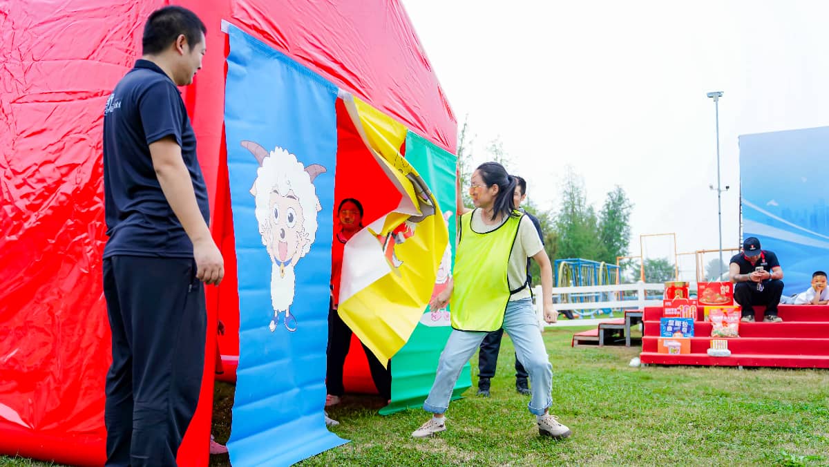 杭州德尔塔拓展｜趣味运动团建现场示意图