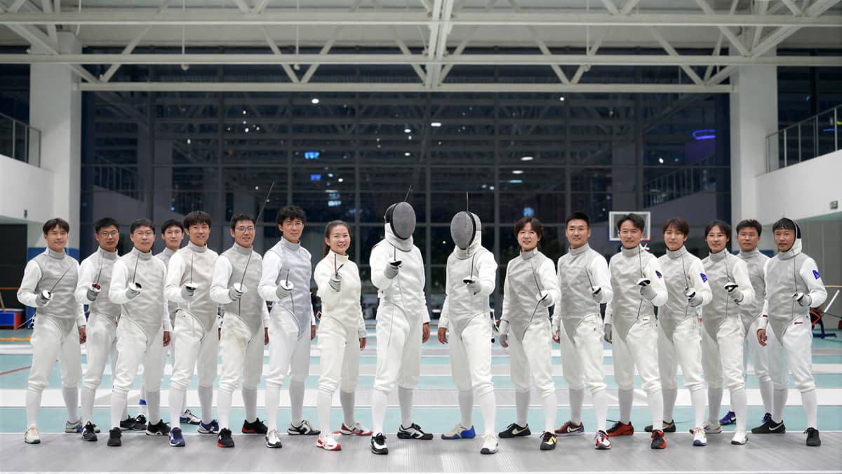 杭州德尔塔拓展｜击剑团建现场示意图