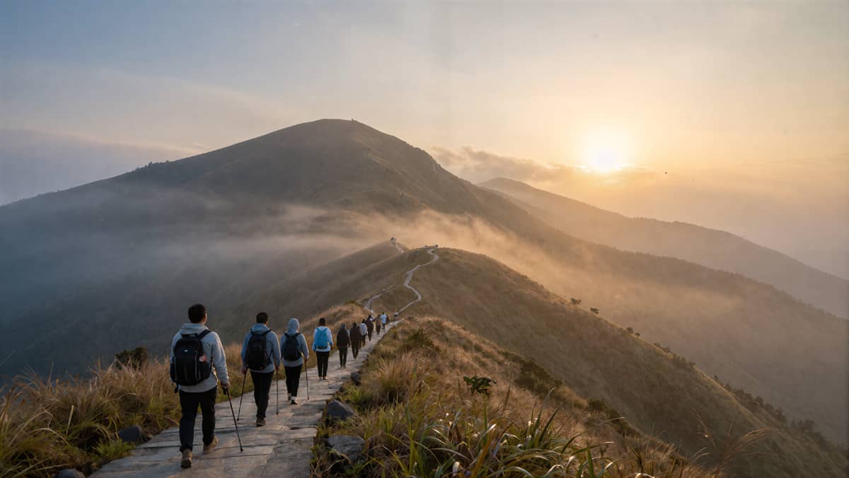 杭州德尔塔拓展｜徒步穿越主题团建现场示意图