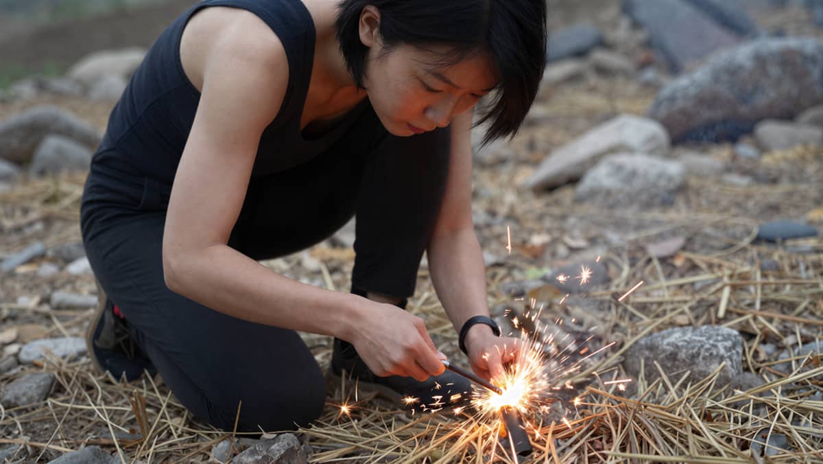 杭州德尔塔拓展｜野外生存&获取火源示意图