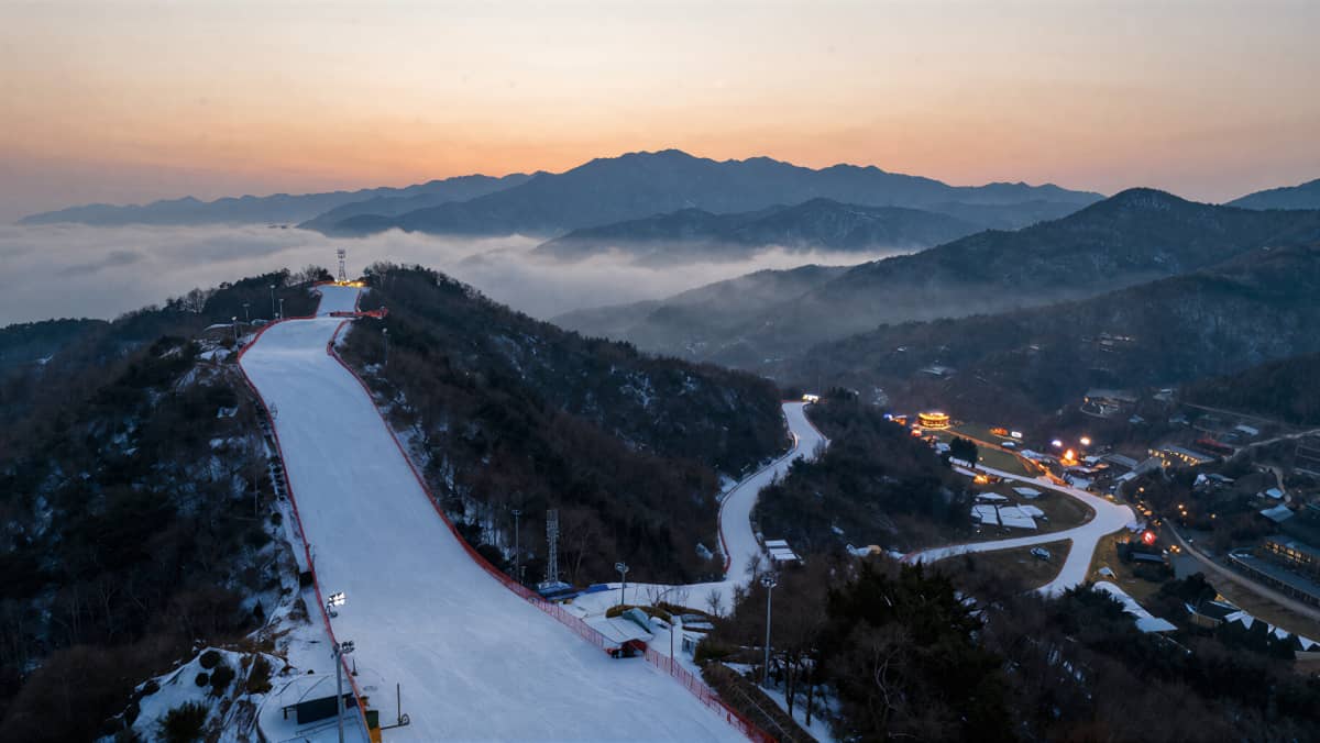 杭州桐庐｜冬季滑雪示意图