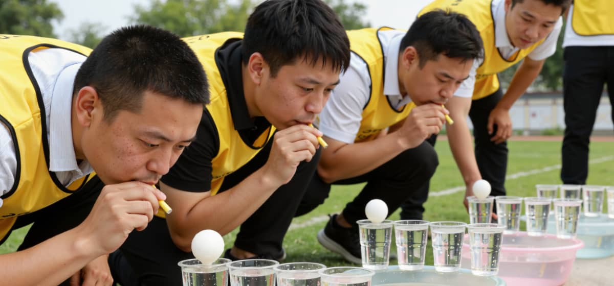 吹球过河| 杭州德尔塔拓展团队建设课程