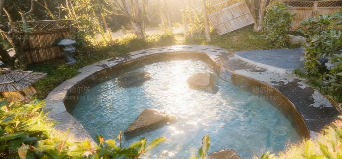 杭州大吉温泉中心室内外泡池