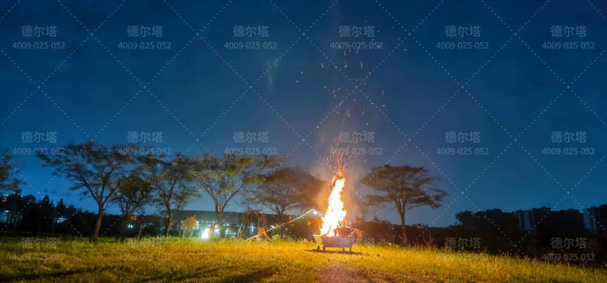 晨虹营地夜间活动与露营