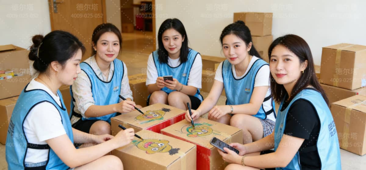 魔力音箱制作现场，杭州德尔塔拓展动手协作型团建活动